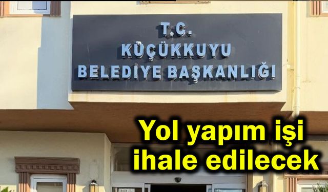 Yol yapım işi ihale edilecek