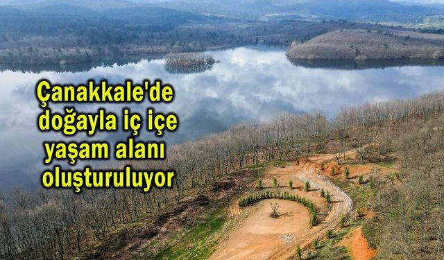 Çanakkale'de doğayla iç içe yaşam alanı oluşturuluyor