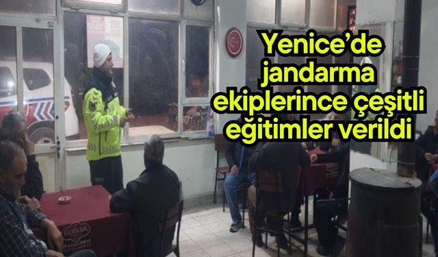 Yenice’de jandarma ekiplerince çeşitli eğitimler verildi