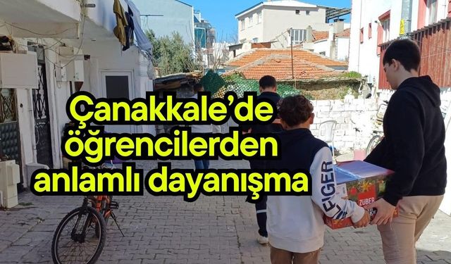 Çanakkale’de öğrencilerden anlamlı dayanışma
