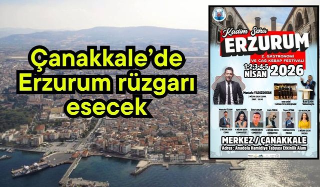 Çanakkale’de Erzurum rüzgarı esecek