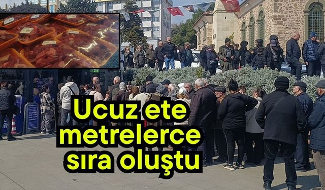 Ucuz ete metrelerce sıra oluştu