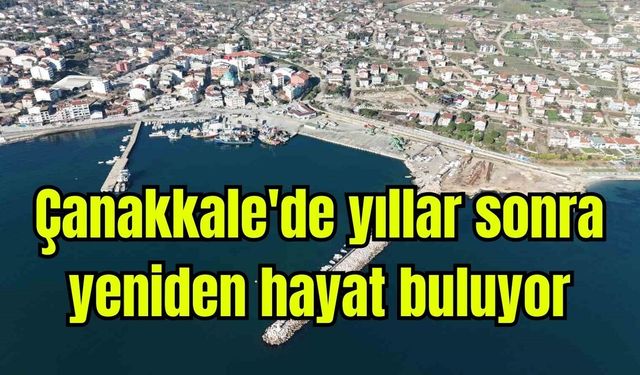 Çanakkale'de yıllar sonra yeniden hayat buluyor