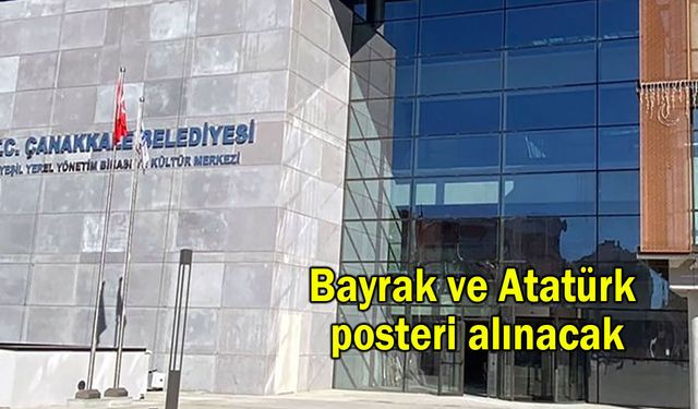 Bayrak ve Atatürk posteri alınacak