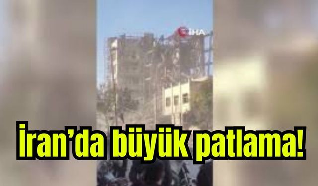 İran'da büyük patlama! (Video)