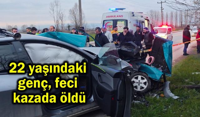 22 yaşındaki genç feci kazada öldü (Video)