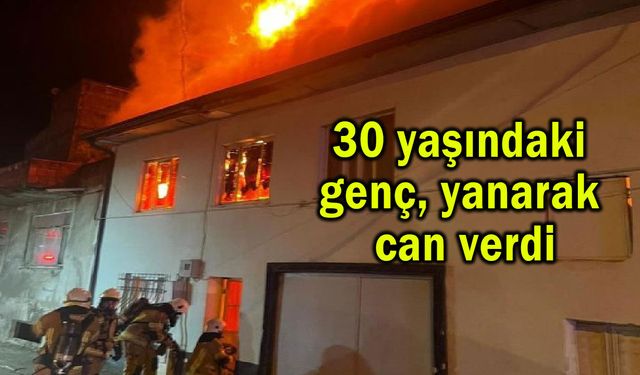 30 yaşındaki genç, yanarak can verdi (Video)