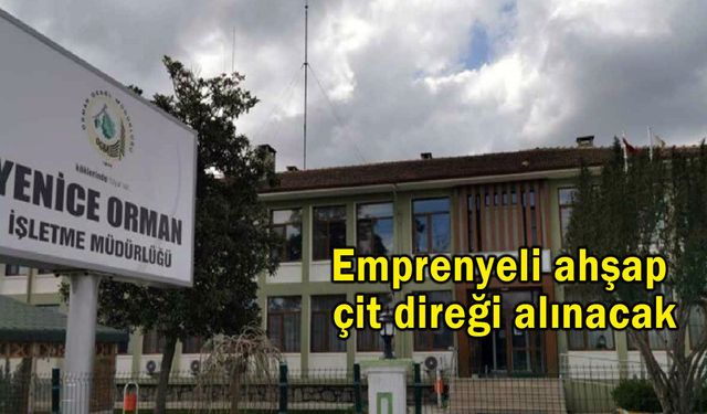 Emprenyeli ahşap çit direği alınacak