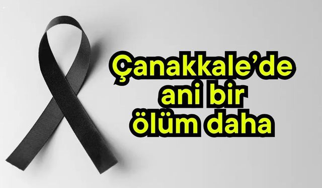 Çanakkale’de ani bir ölüm daha