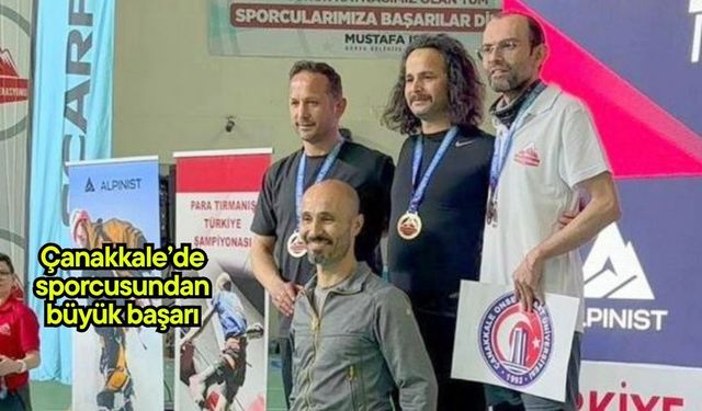 Çanakkale’de sporcusundan büyük başarı