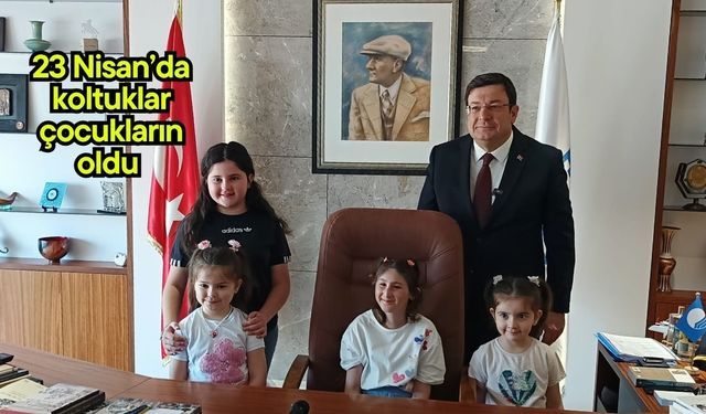 23 Nisan’da koltuklar çocukların oldu (Video)