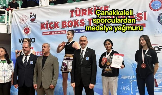 Çanakkaleli sporculardan madalya yağmuru