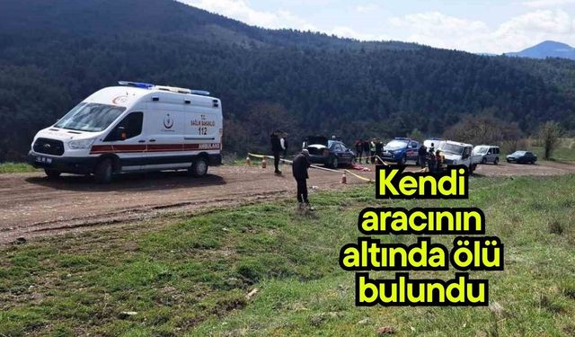 Kendi aracının altında ölü bulundu