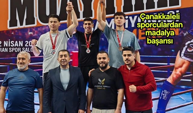 Çanakkaleli sporculardan madalya başarısı