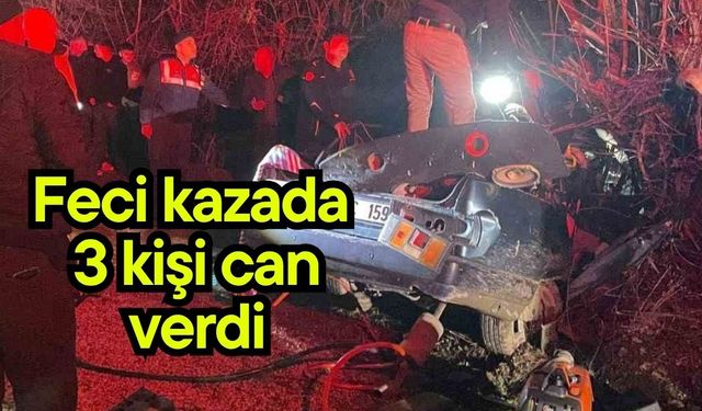 Feci kazada 3 kişi can verdi