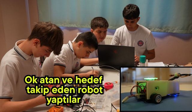Ok atan ve hedef takip eden robot yaptılar (Video)