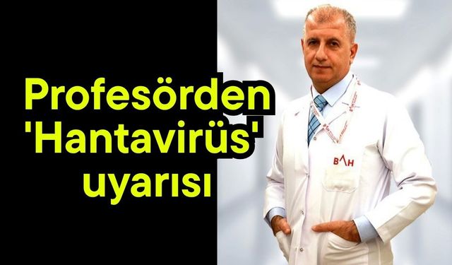Profesörden 'Hantavirüs' uyarısı