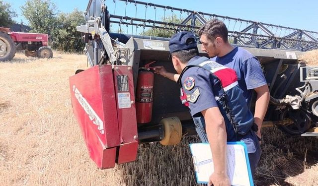 Çanakkale'de orman yangınlarına karşı Jandarma'dan denetim