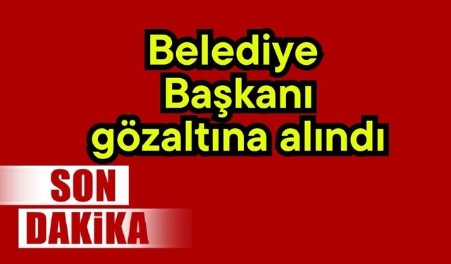 Belediye Başkanı gözaltına alındı