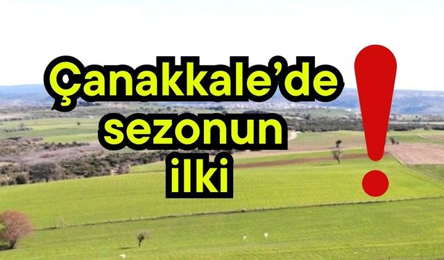 Çanakkale’de sezonun ilki!