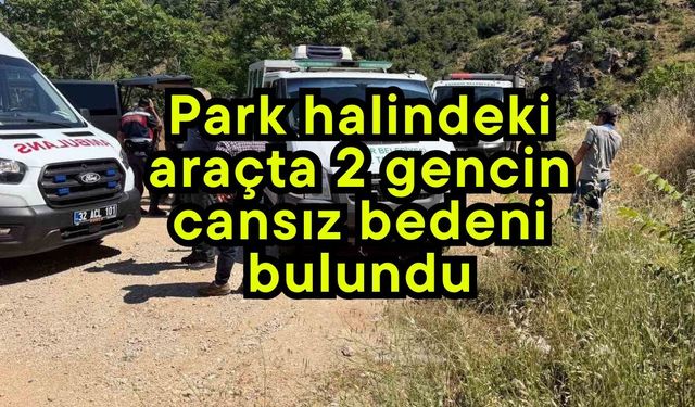 Park halindeki araçta 2 gencin cansız bedeni bulundu