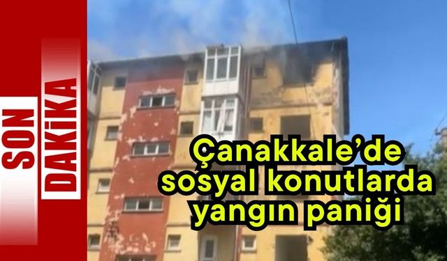 Çanakkale’de sosyal konutlarda yangın paniği