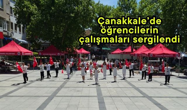 Çanakkale’de öğrencilerin çalışmaları sergilendi