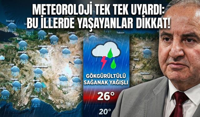 Dikkat! Birçok Kent İçin Kuvvetli Yağış Uyarısı (Video)