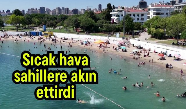 Sıcak hava sahillere akın ettirdi