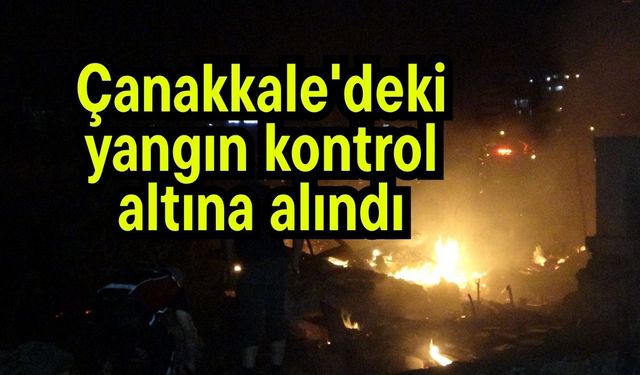 Çanakkale'deki yangın kontrol altına alındı