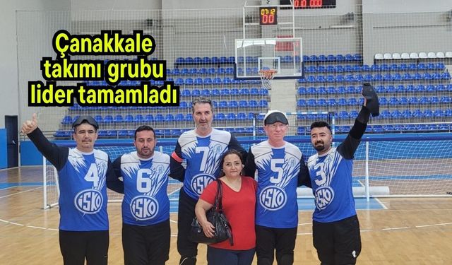 Çanakkale takımı grubu lider tamamladı
