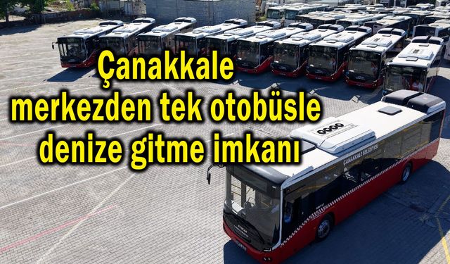 Çanakkale'de tek otobüsle denize gitme imkanı