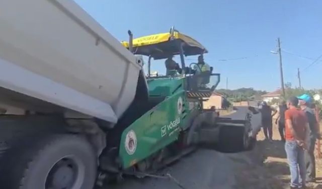 Yenice Sofular Yolu Sıcak Asfalta Kavuştu (Video)