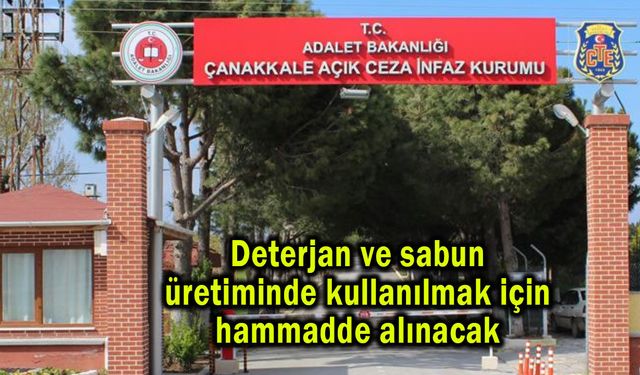 Deterjan ve sabun üretiminde kullanılmak için hammadde alınacak