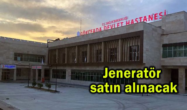 Jeneratör satın alınacak