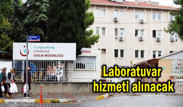 Laboratuvar hizmeti alınacak