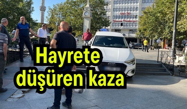 Hayrete düşüren kaza (Video)