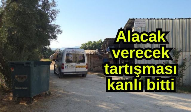 Alacak-verecek tartışması kanlı bitti (Video)