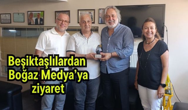 Beşiktaşlılardan Boğaz Medya’ya ziyaret