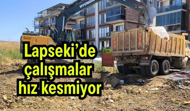 Lapseki’de çalışmalar hız kesmiyor