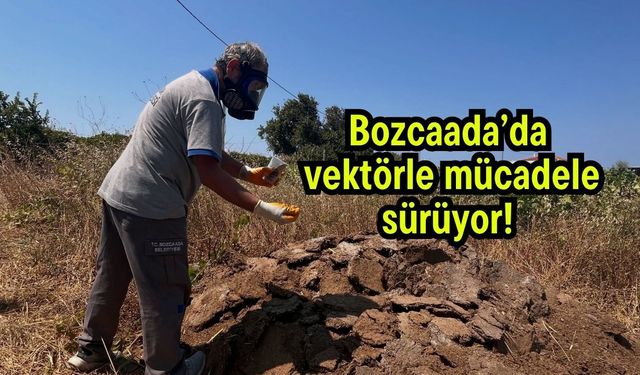 Bozcaada’da vektörle mücadele sürüyor!