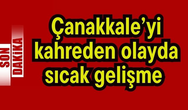 Çanakkale’yi kahreden olayda sıcak gelişme (Video)