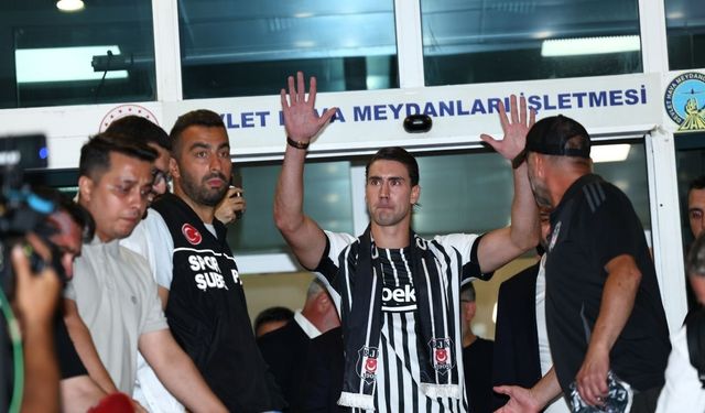 Beşiktaş’ın anlaşmaya vardığı Dusan Vlahovic, İstanbul’a geldi