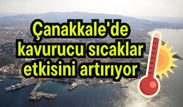 Çanakkale'de kavurucu sıcaklar etkisini artırıyor!