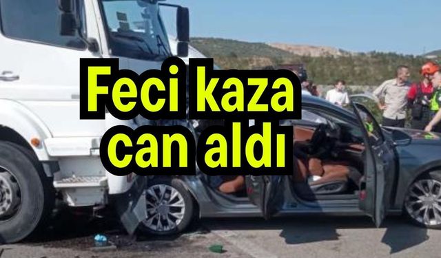 Feci kaza can aldı