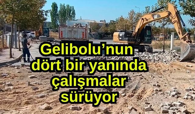 Gelibolu’nun dört bir yanında çalışmalar sürüyor
