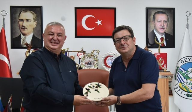 İlk ziyaret Geyikli Belediyesine