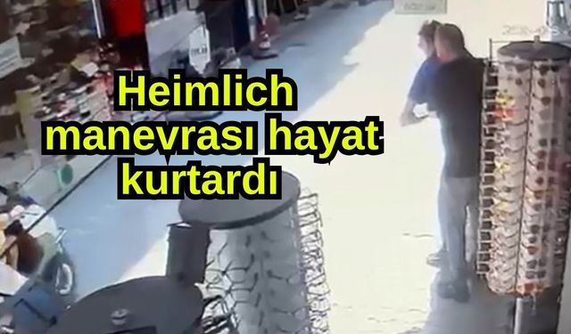 Heimlich manevrası hayat kurtardı (Video)