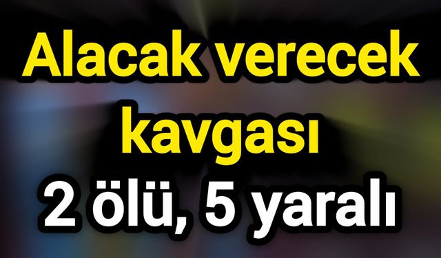 Alacak verecek kavgası: 2 ölü, 5 yaralı
