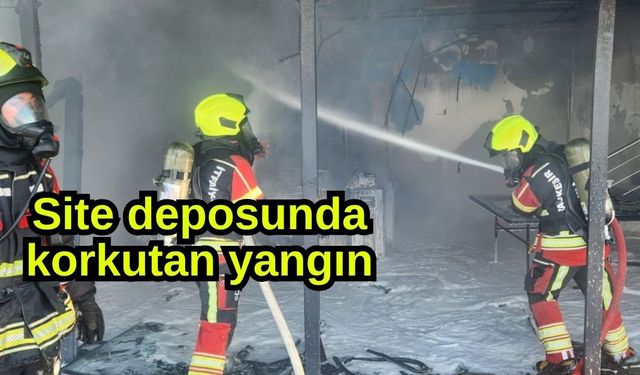 Site deposunda korkutan yangın